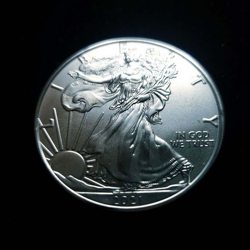 2021  American Silver Eagle BU  -  1 Oz .999 Silver-  . Type I    Lot#  365