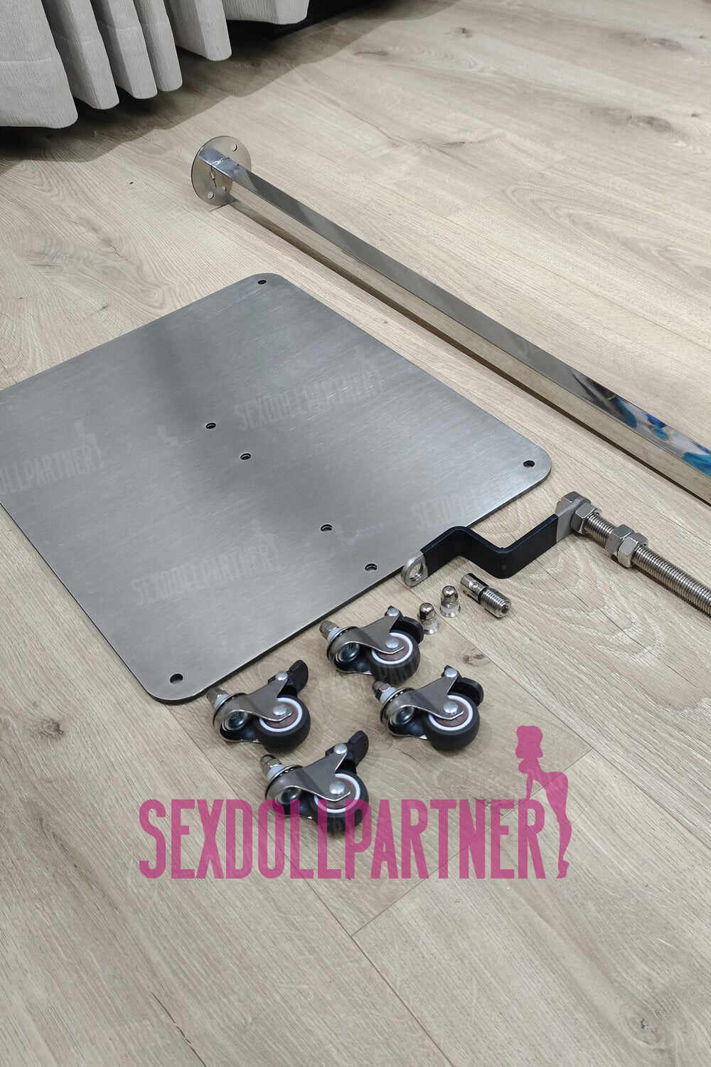 3 In 1 Premium Sex Doll Stand Hanging Real-life Adult Love Doll With Wheels For Display & Storage
