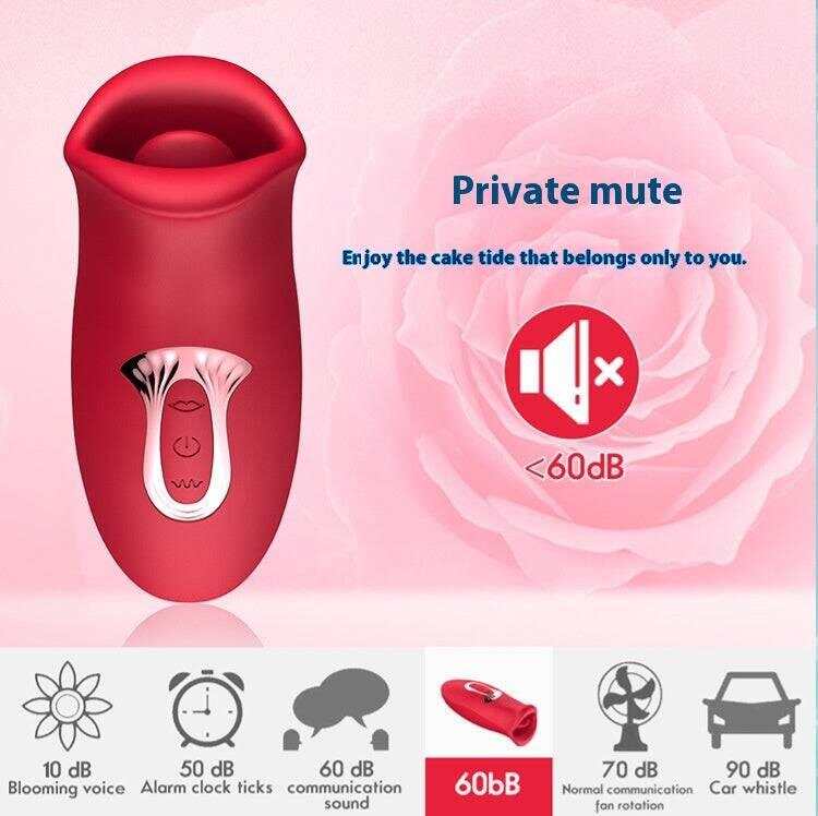 Multi-frequency Tongue Licking Clitoral Vibrator