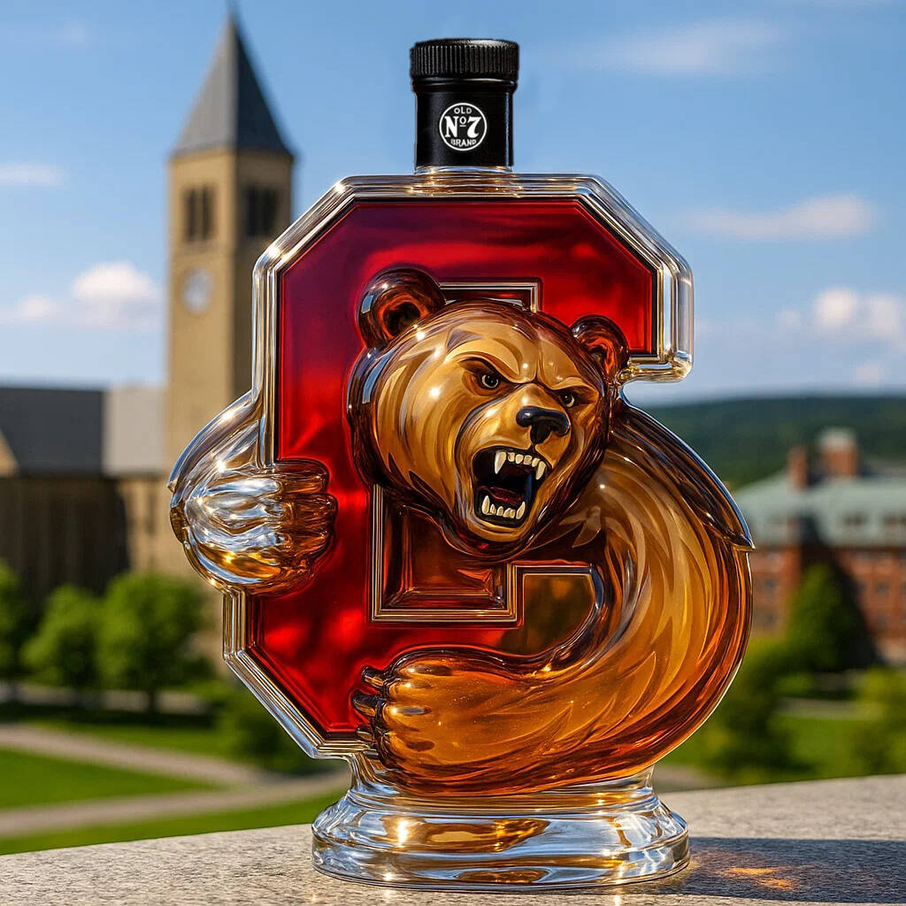 Cornell University Cornell Big Red Whiskey Bottle