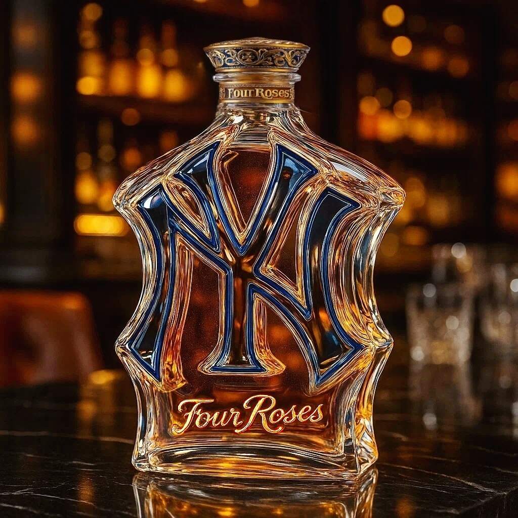 New York Yankees Whiskey Bottle