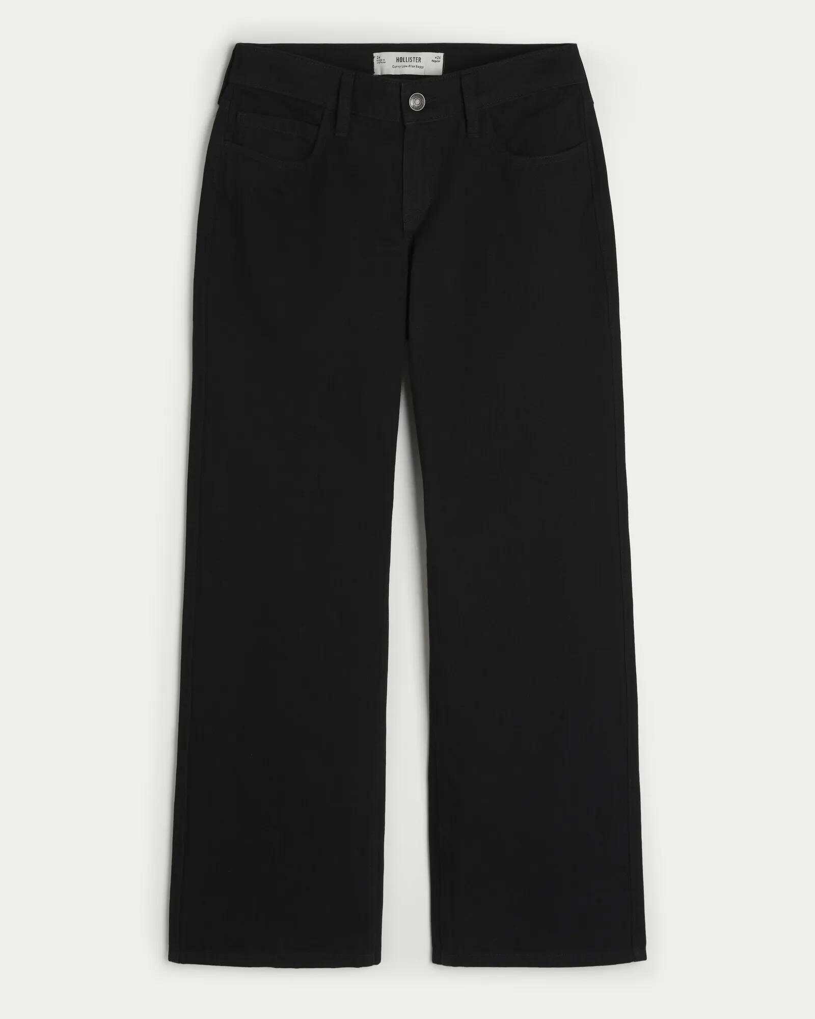 Curvy Low-Rise Light Wash Baggy Jeans