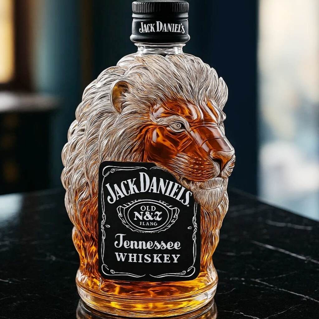 Lion whiskey bottle