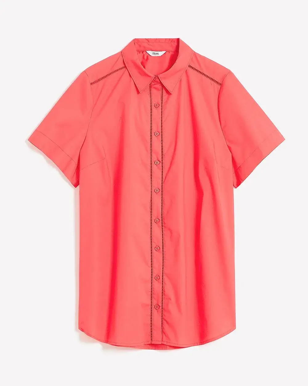 Poplin Blouse with Decorative Trims