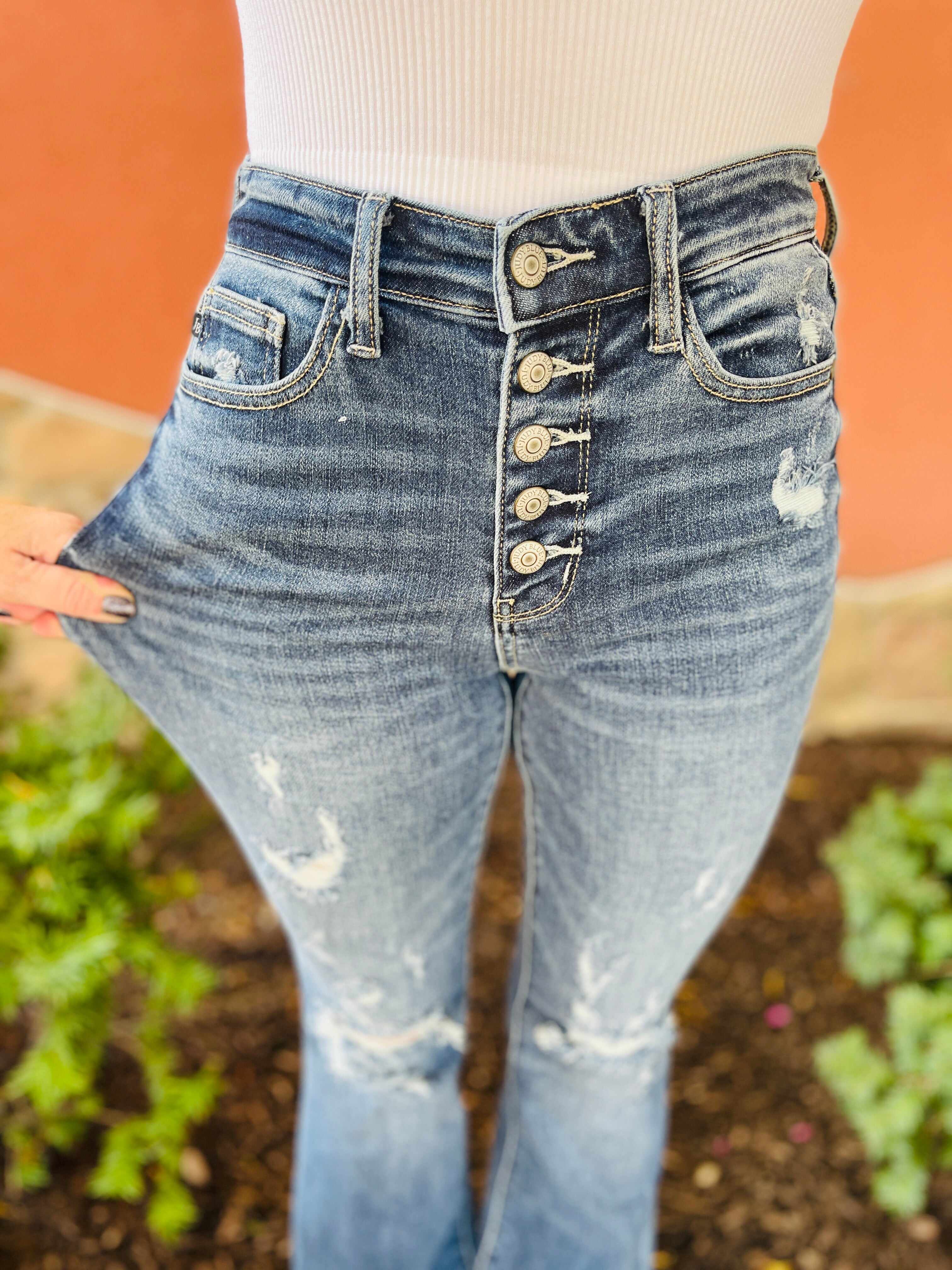 RESTOCK! Plus/Reg Let's Go Girls Flare Jeans