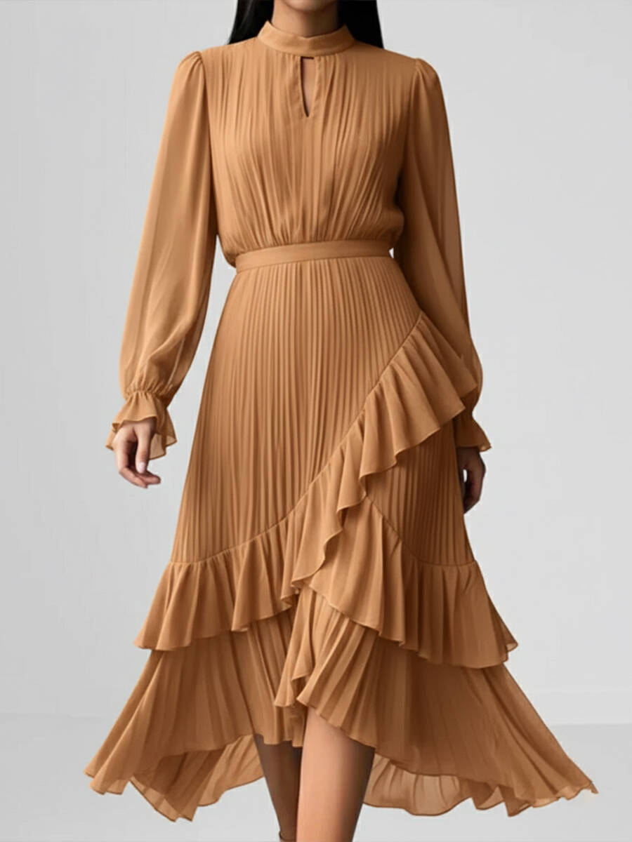 🔥Summer Arrivals🌟Elegant Pleated Chiffon Dress