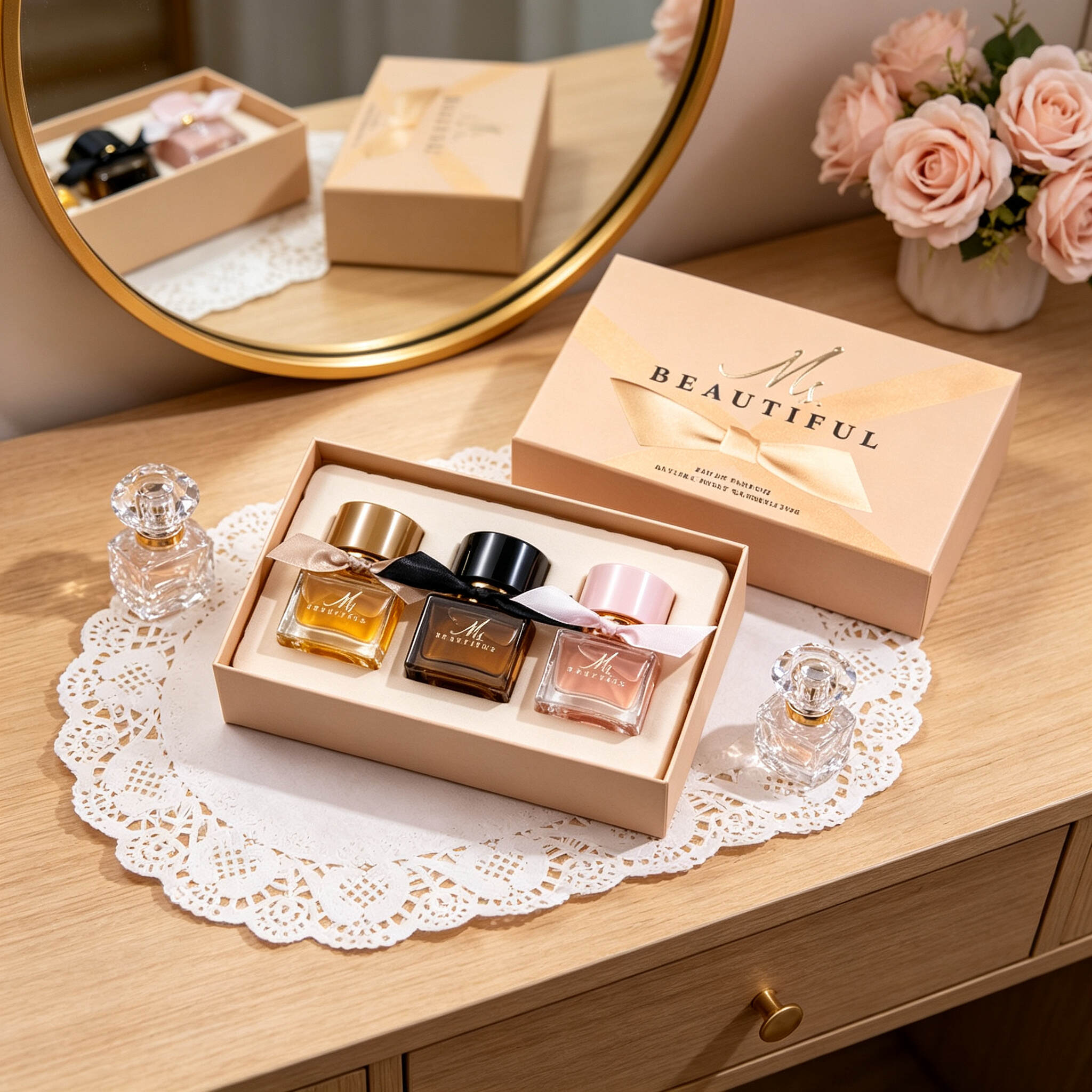 Ms.BEAUTIFUL 3-In-1 Women Mini Perfume Gift Set30ML*3