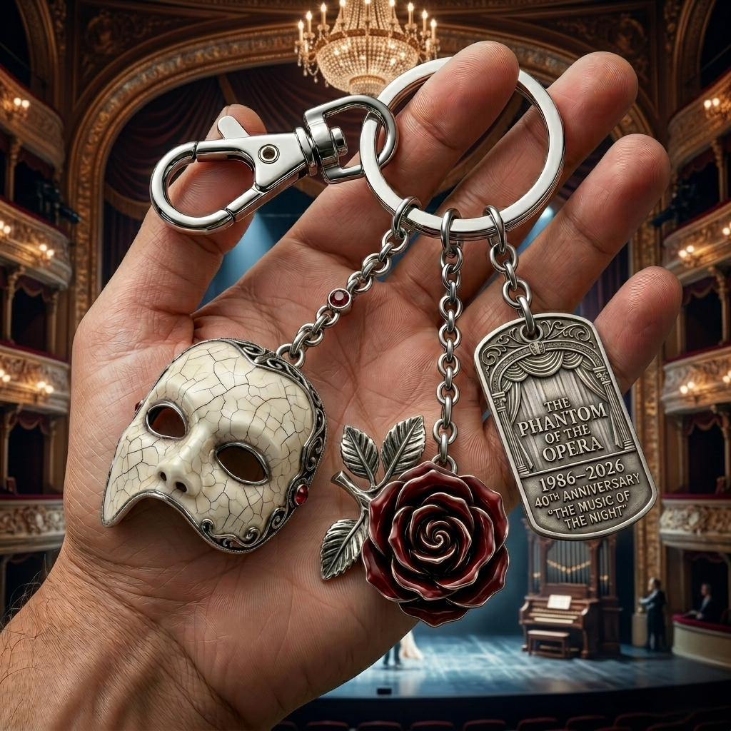 The Phantom of the Opera 40th Anniversary Keychain