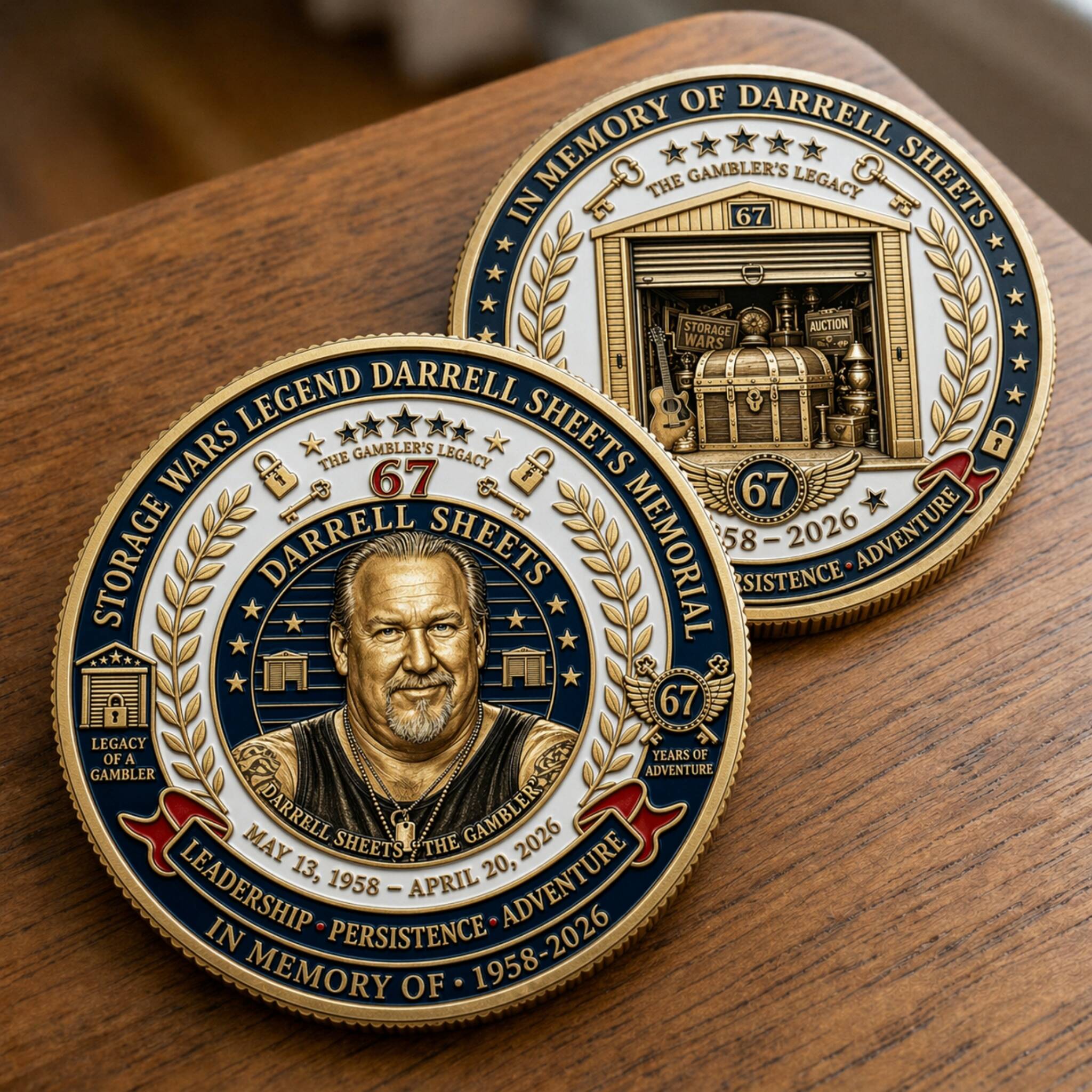 Storage Wars Darrell Sheets The Gambler Legacy Memorial Coin 🎰