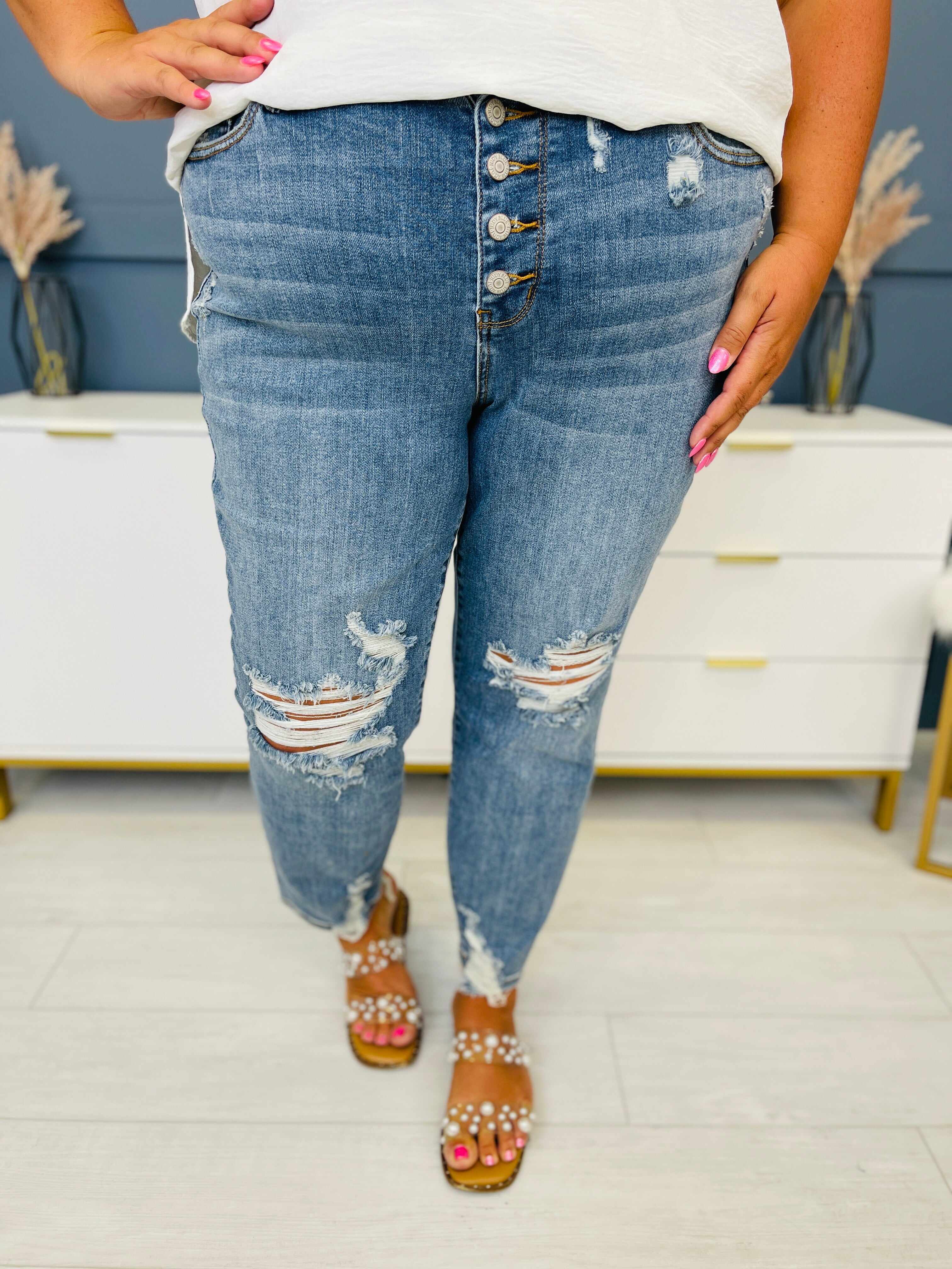 REG/CURVY Love Story Boyfriend Jeans