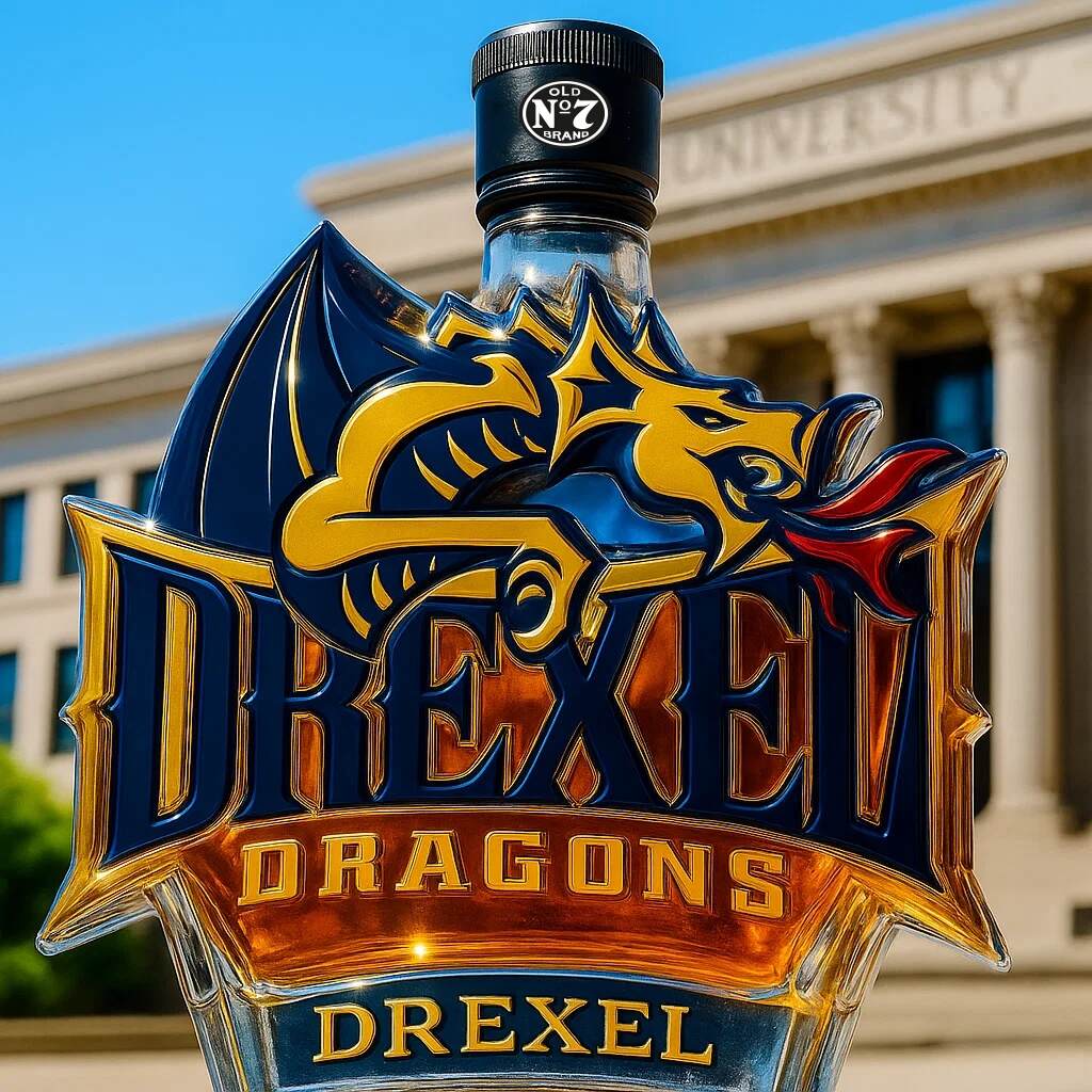 Drexel Dragons Whisky Bottle