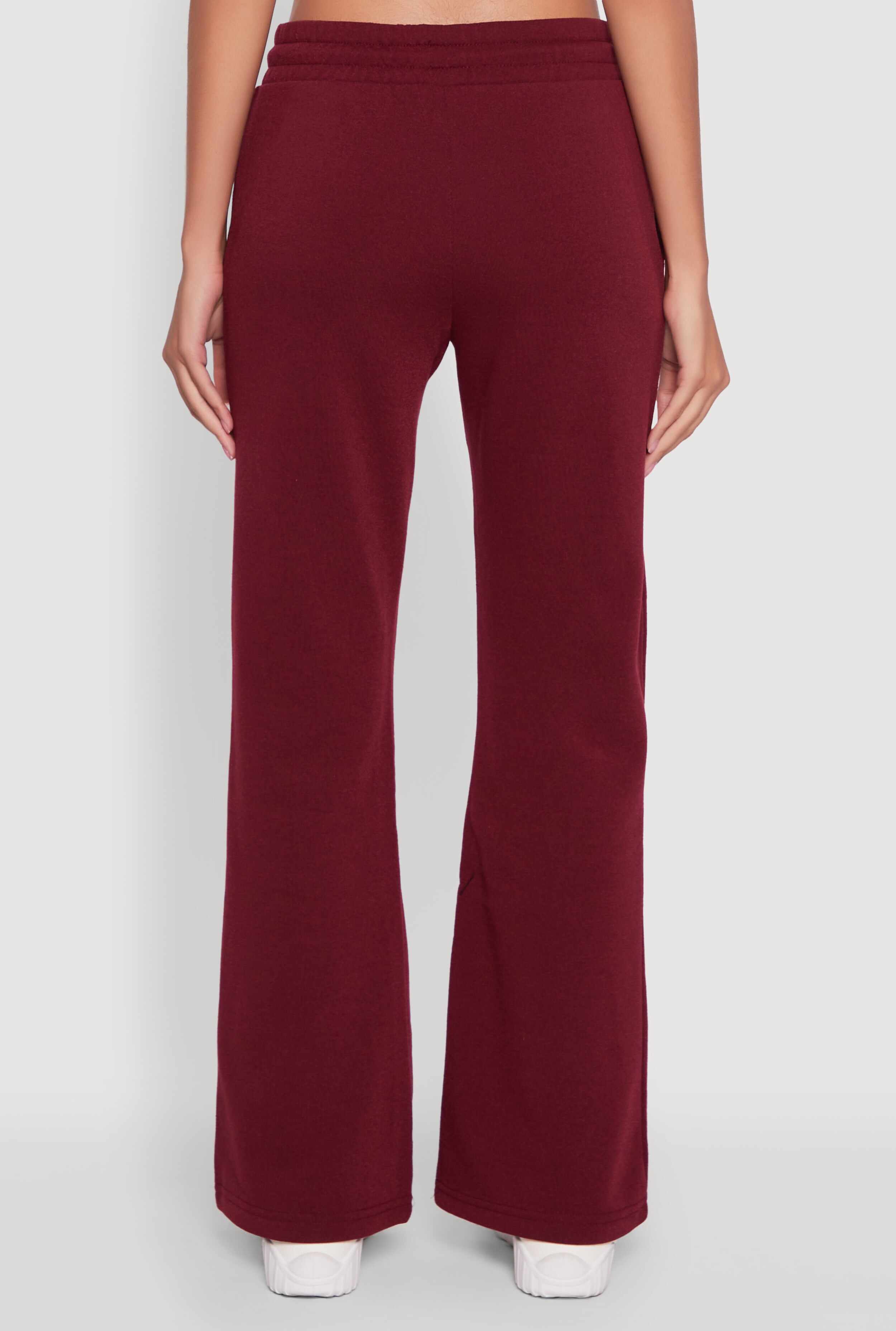 Drawstring Waist Bootcut Sweatpants