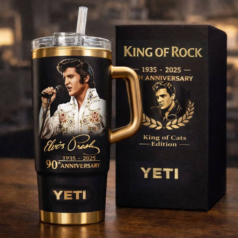 King of Cats 90th Anniversary Stanley YETI Tumbler