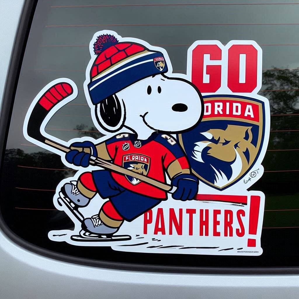 Snoopy NHL Car Decal
