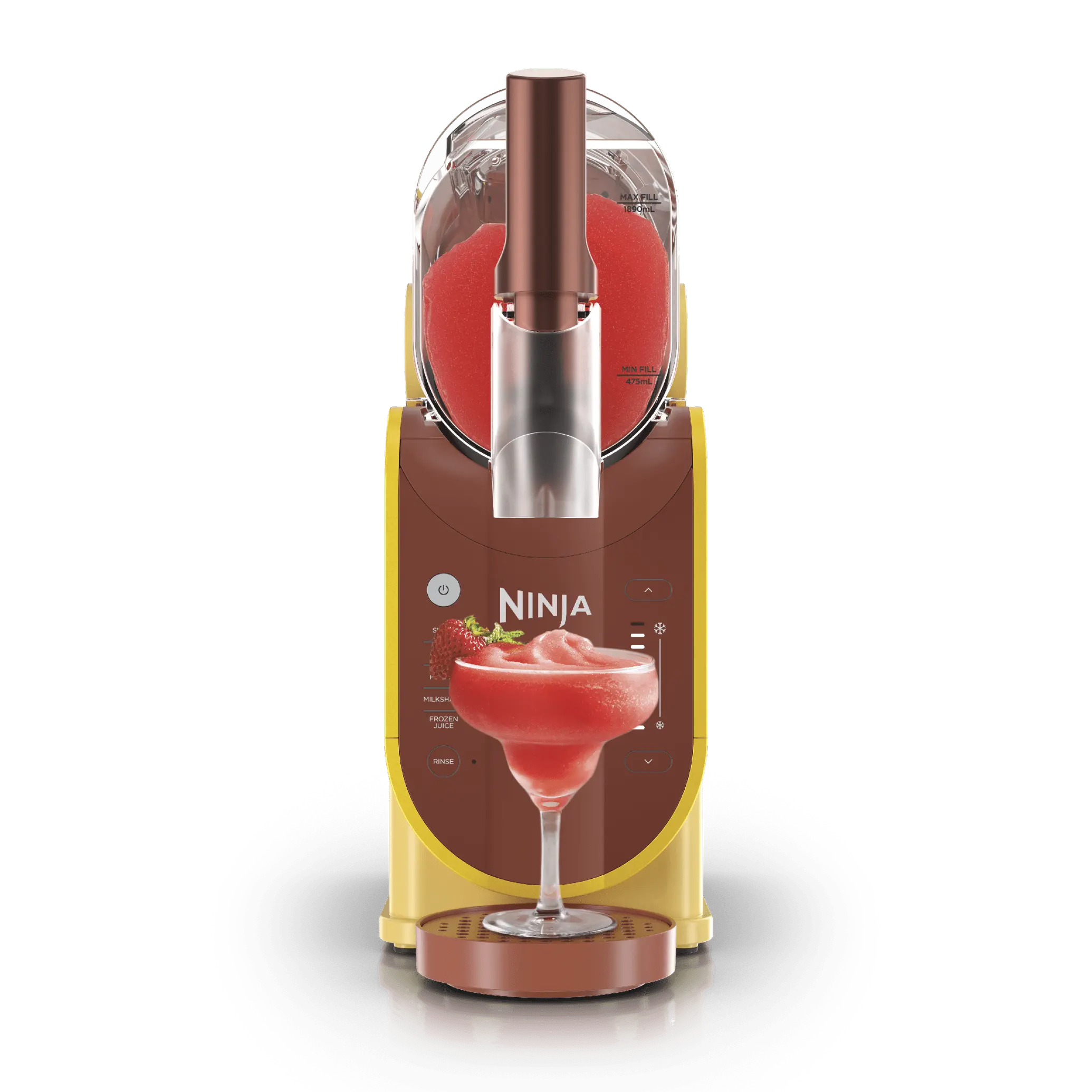 5-in-1 Professional Frozen Drink Maker with RapidChill Technology, 88 oz. Frozen Drink & Slushie Machine, 2 Preset Programs, Frozen Margaritas, and More