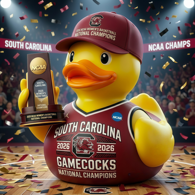 South Carolina Gamecocks 2026 NCAA Women’s Basketball National Champions  Duck