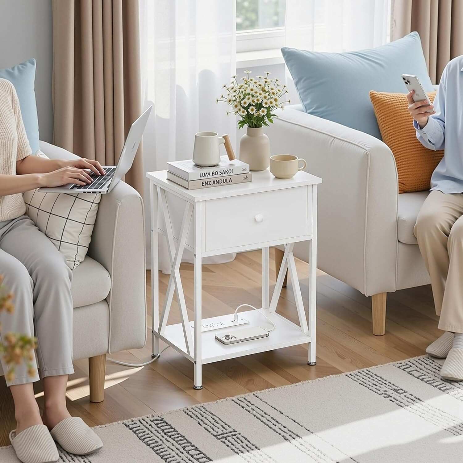 VECELO Nightstand Set of 2