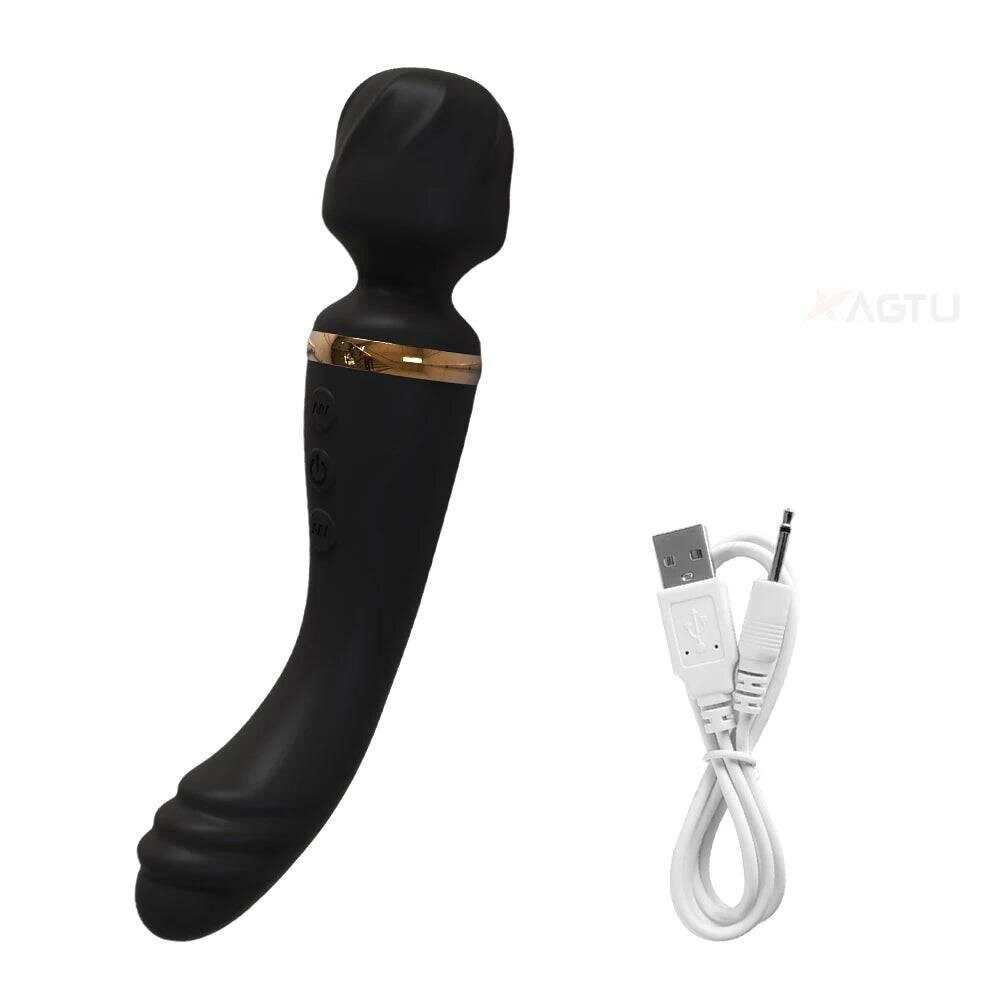 2 Motors AV Vibrator for Women G Spot Clit Clitoris Stimulator USB Rechargeable Vagina Massager Female Sex Toys Adults Goods