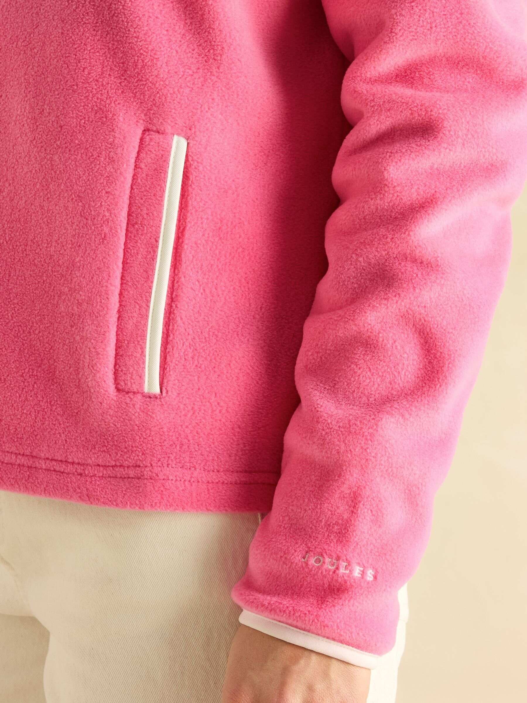Lulworth Pink Funnel Neck Fleece