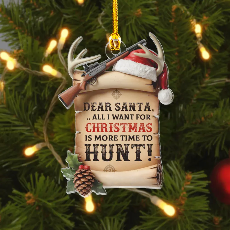Hunting Humor Christmas Ornament