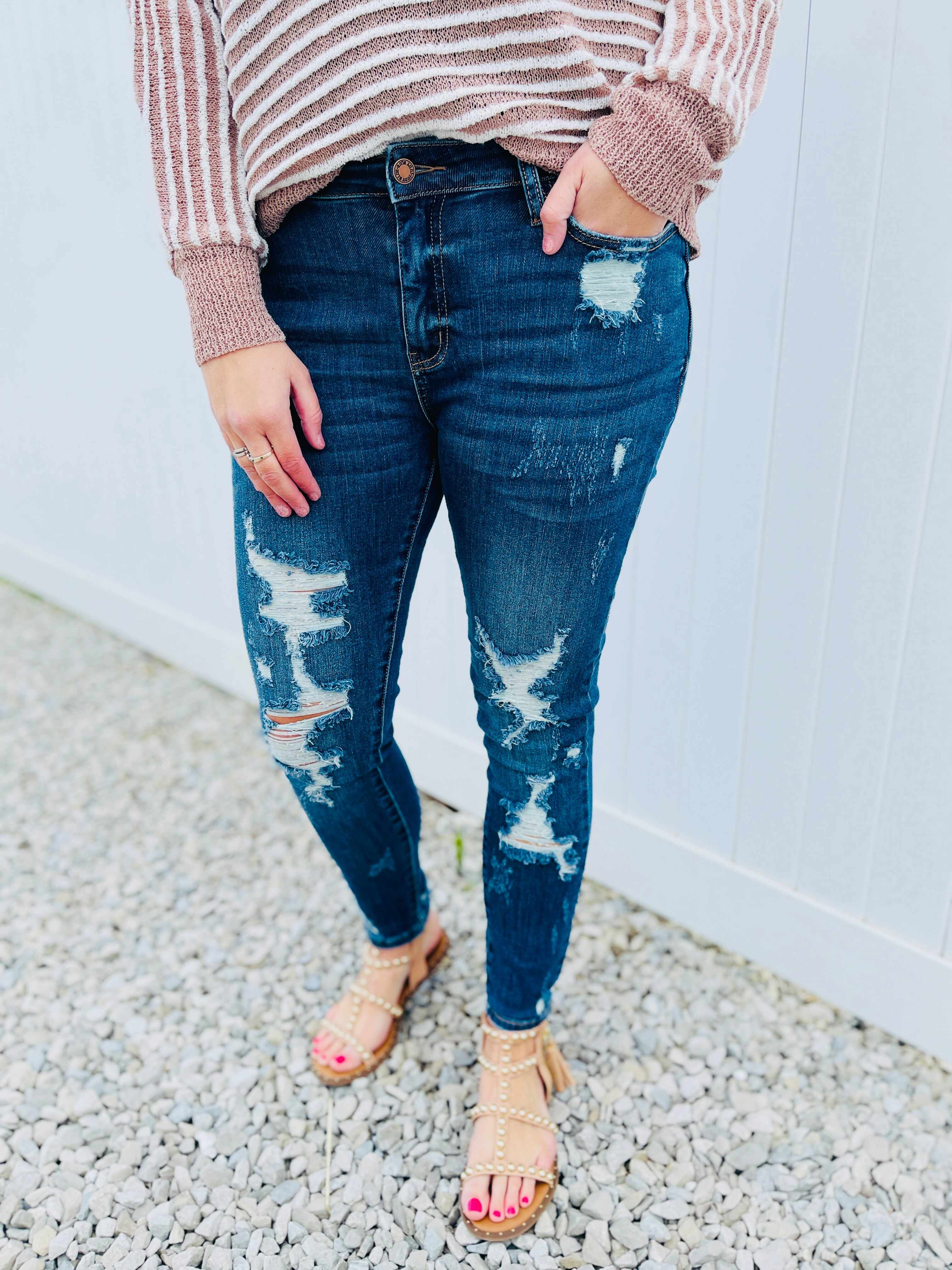 PLUS/REG  Don't Sass Me Skinny Jeans