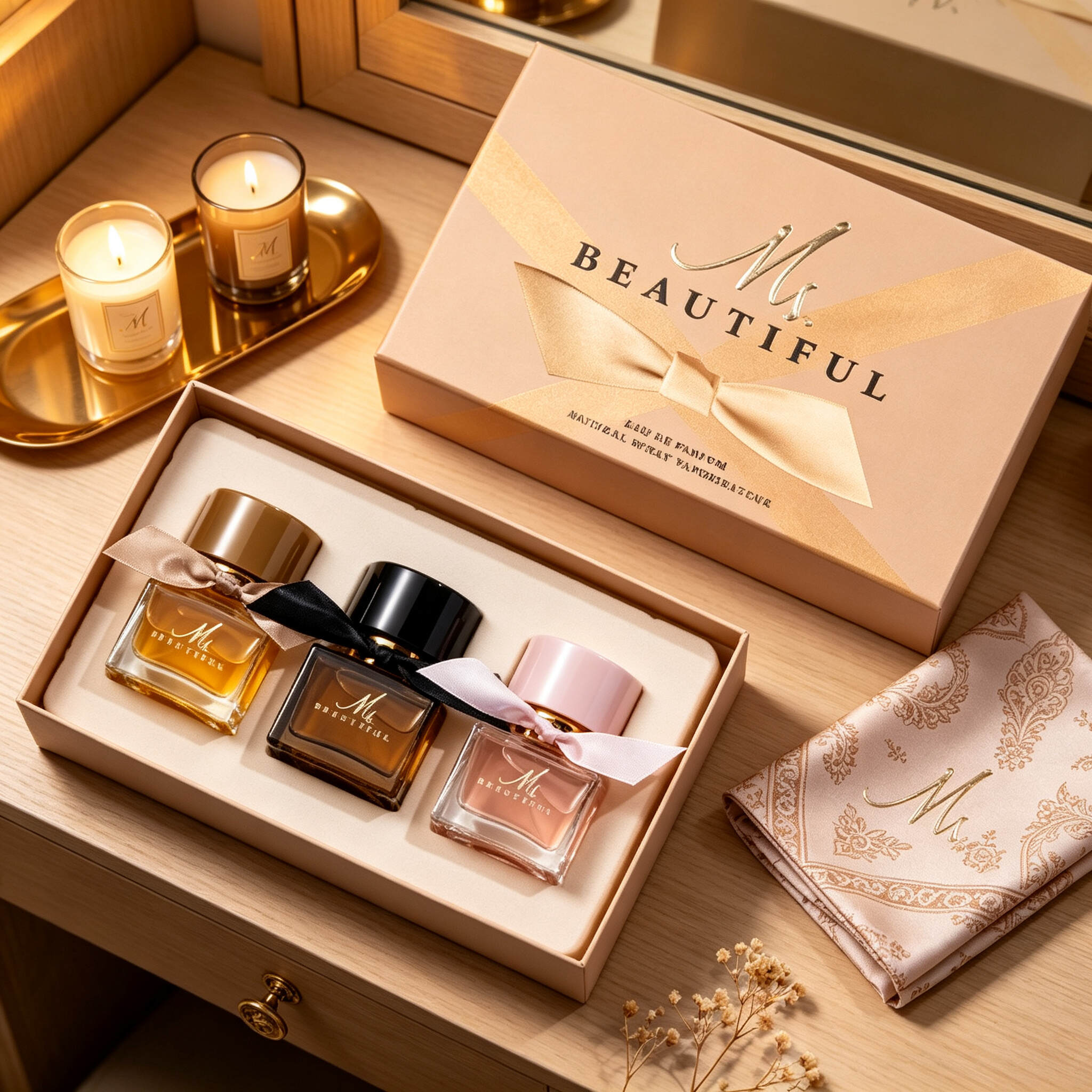 Ms.BEAUTIFUL 3-In-1 Women Mini Perfume Gift Set30ML*3