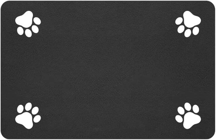 Pet Feeding Mat-Absorbent Pet Placemat for Food and Water Bowl, with Waterproof Rubber Backing, Quick Dry Water Dispenser Mat for Dog and Cat (20