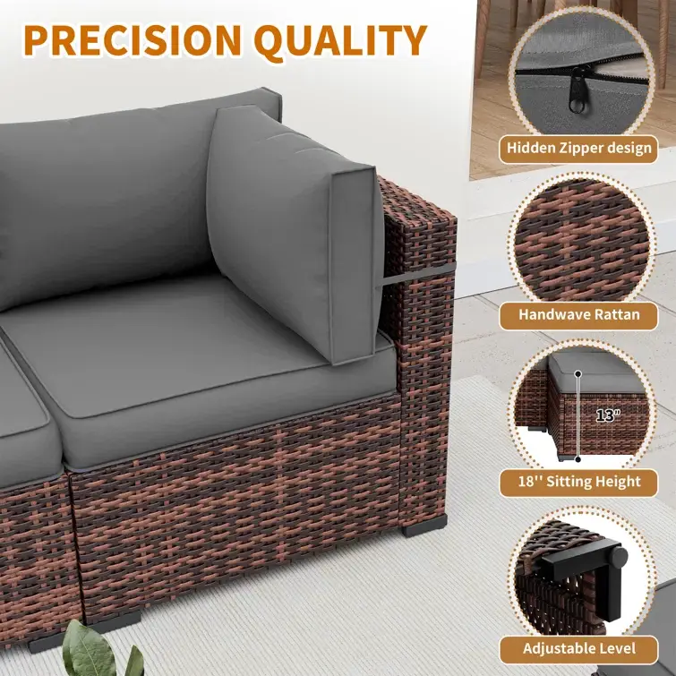 Ceilia 6 - Person Outdoor Seating Group with Cushions