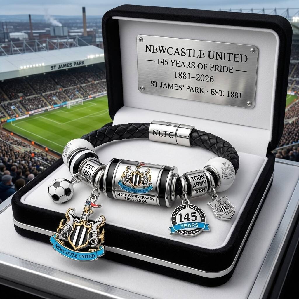 Newcastle United 145th Anniversary Commemorative Bracelet