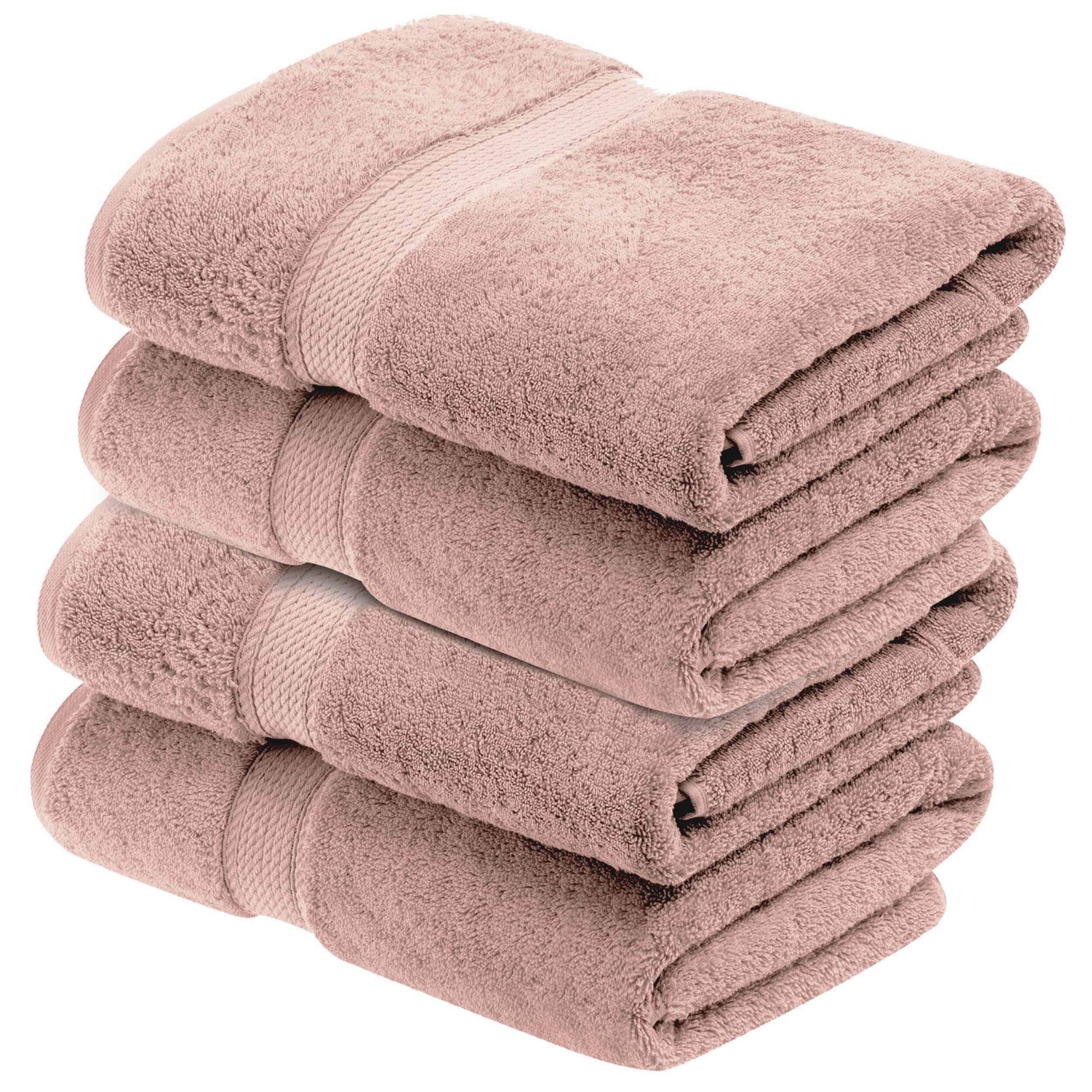 Superior Egyptian Cotton Pile Heavyweight Bath Towel Set of 4