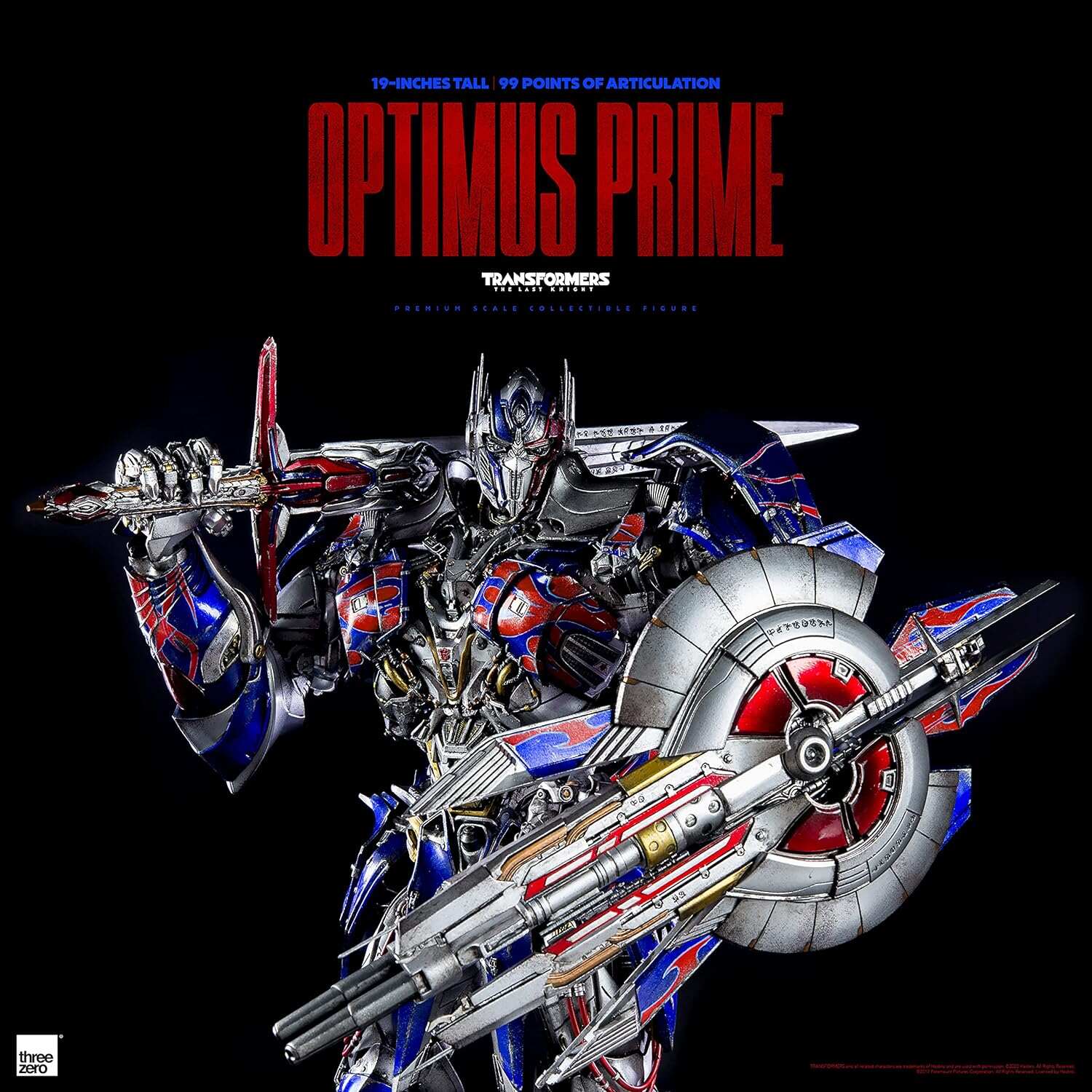 THREEZERO Transformers: The Last Knight – Optimus Prime Premium Scale Figure, Multi