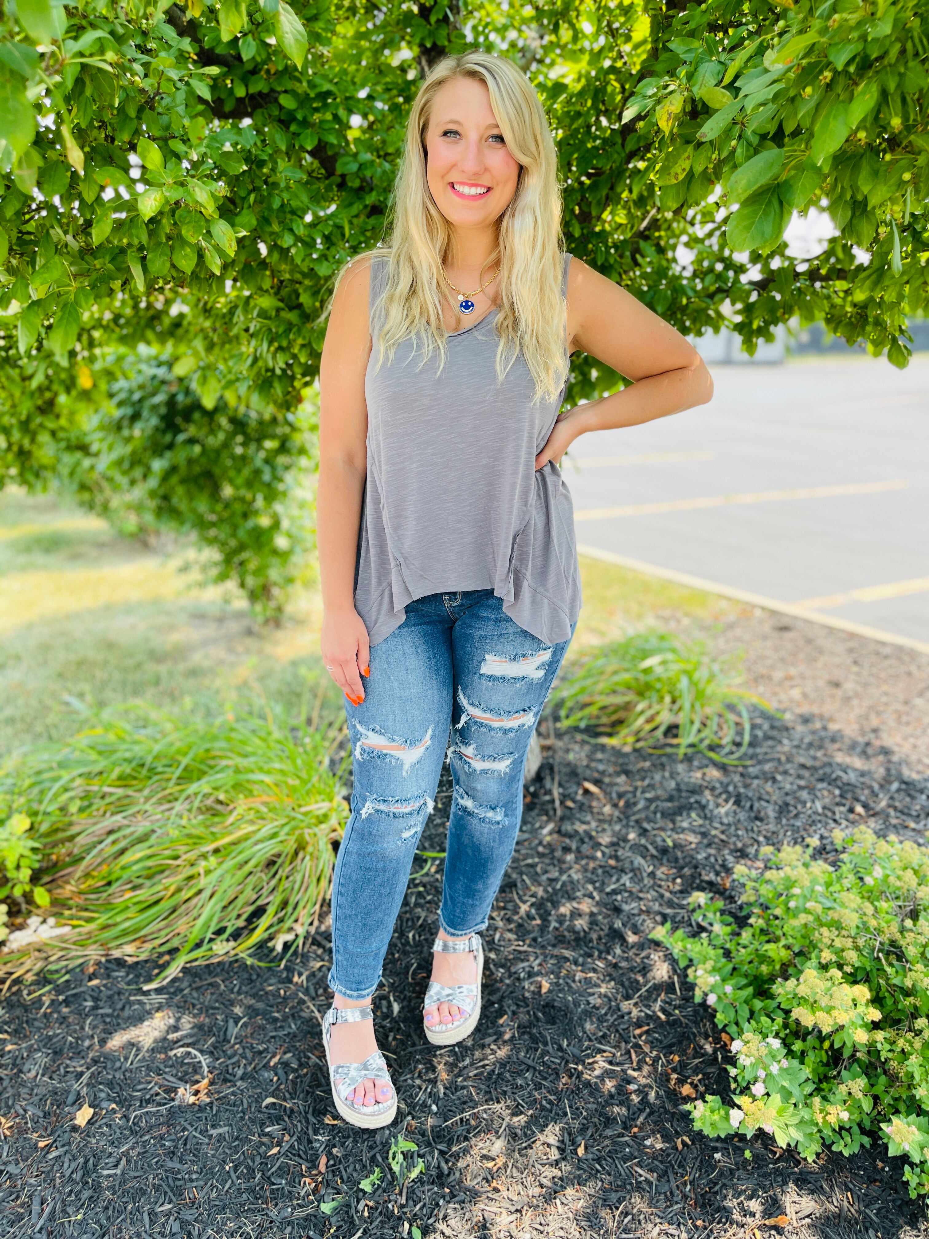 Plus/Reg Stretch it Out Boyfriend Jeans
