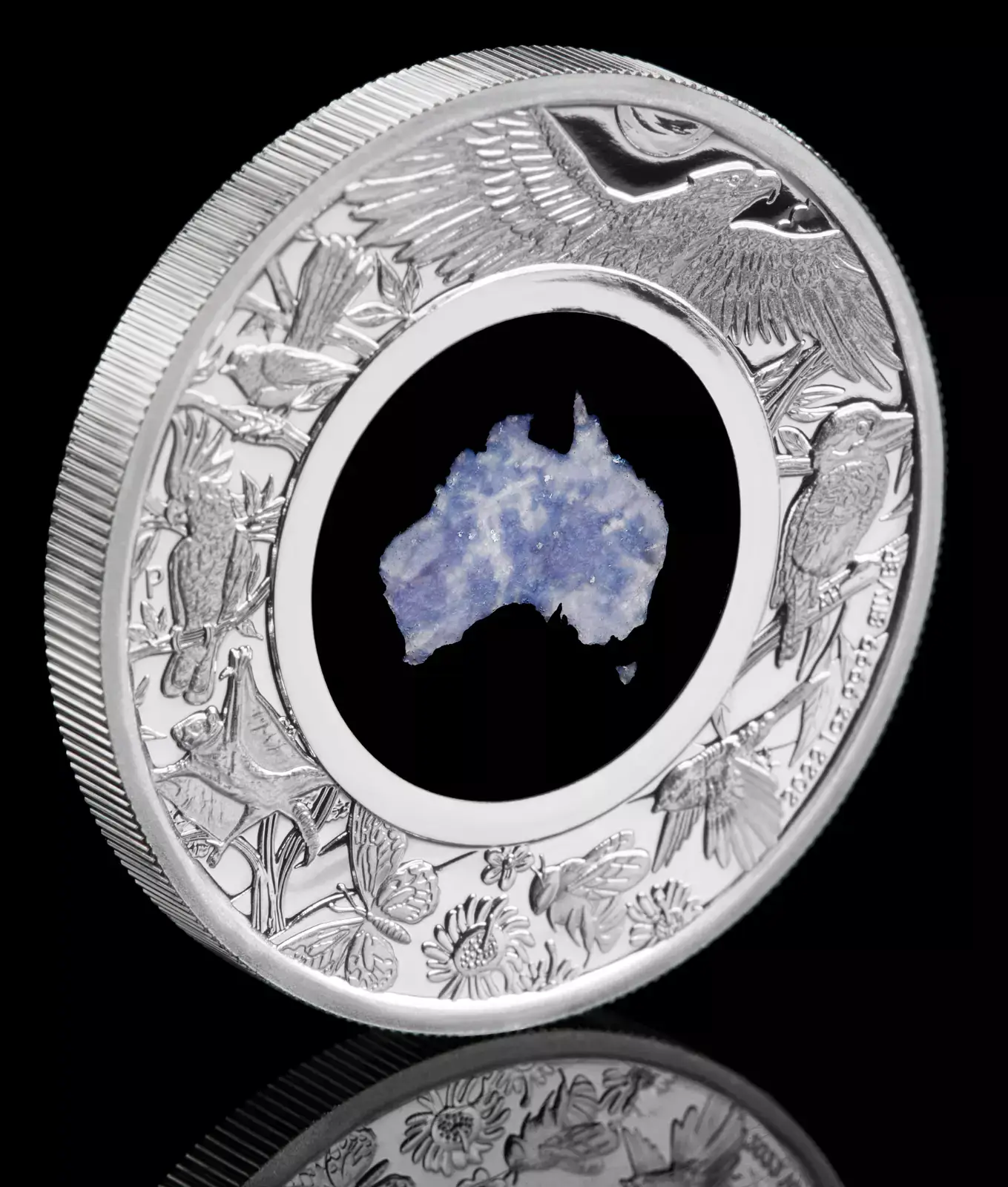 Australian 2022 1oz Silver Proof $1 LEPIDOLITE Coin Great Southern Land