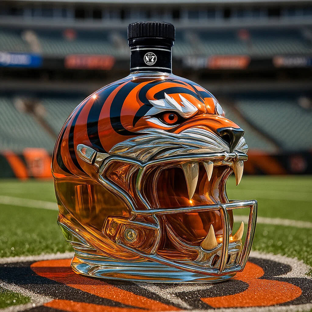 Cincinnati Bengals Whisky Bottle