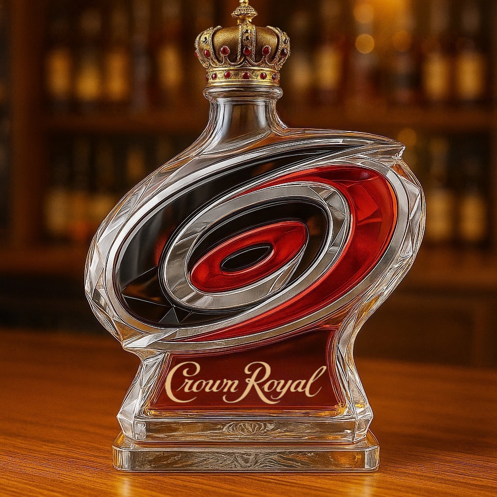 Carolina Hurricanes Whiskey Bottle