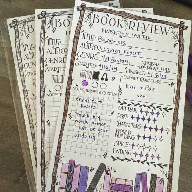 📝Book Review Notepad | Reviewing Reading in a New Way
