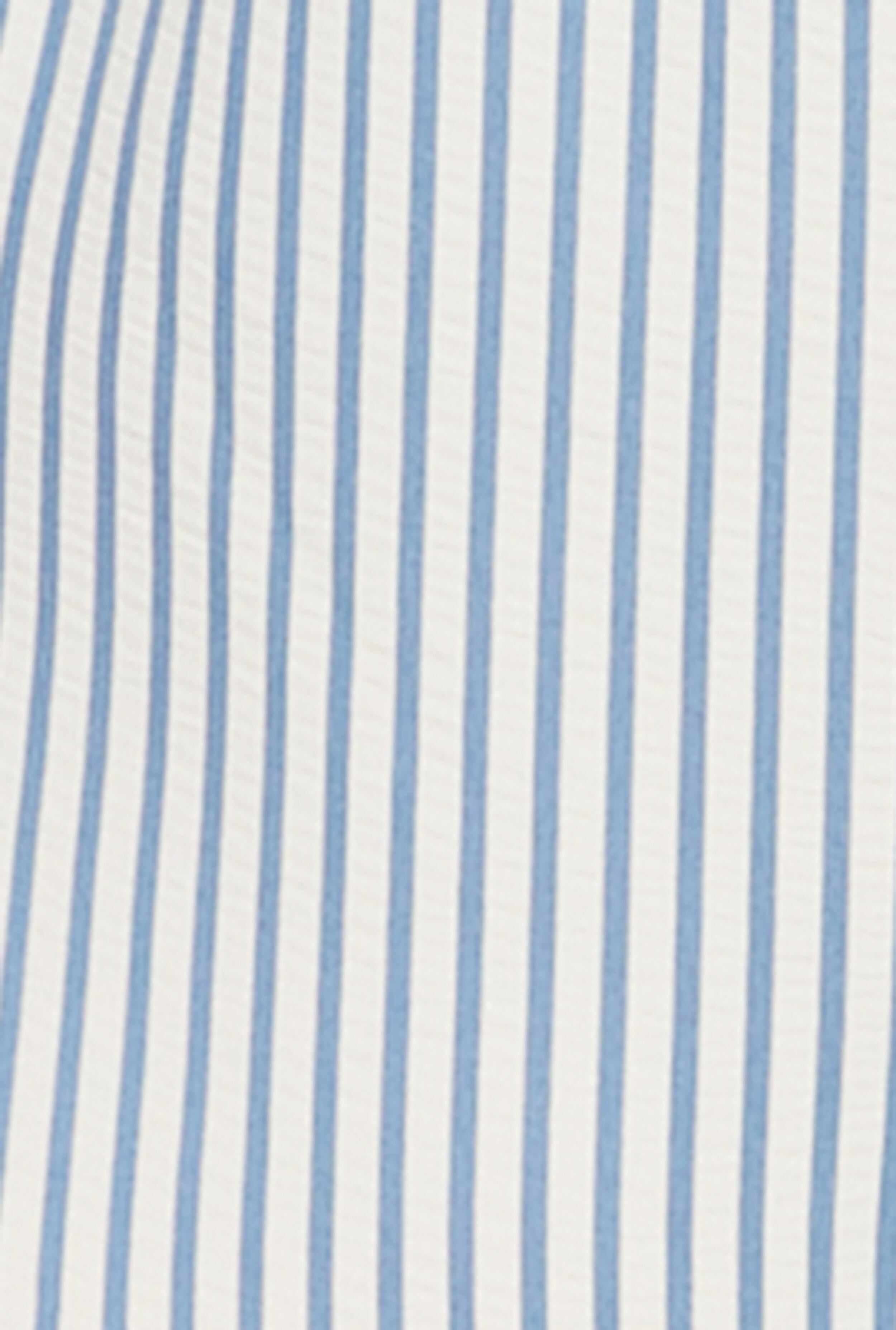 Plus Size Striped Seersucker Bermuda Shorts