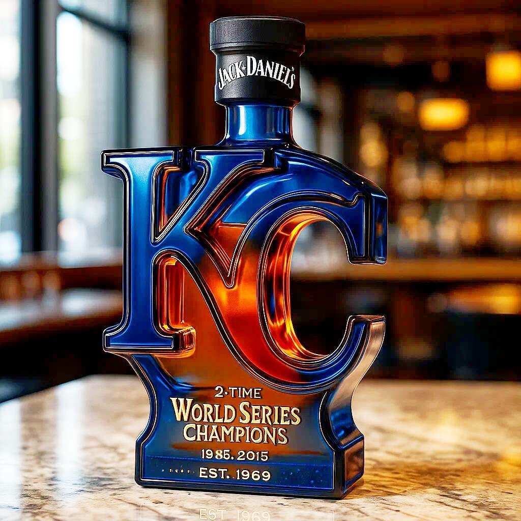 Kansas City Royals team honor Limited edition whisky bottle