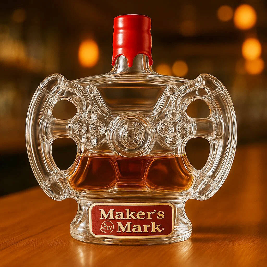 🏎️F1 Steering Wheel Whiskey Bottle