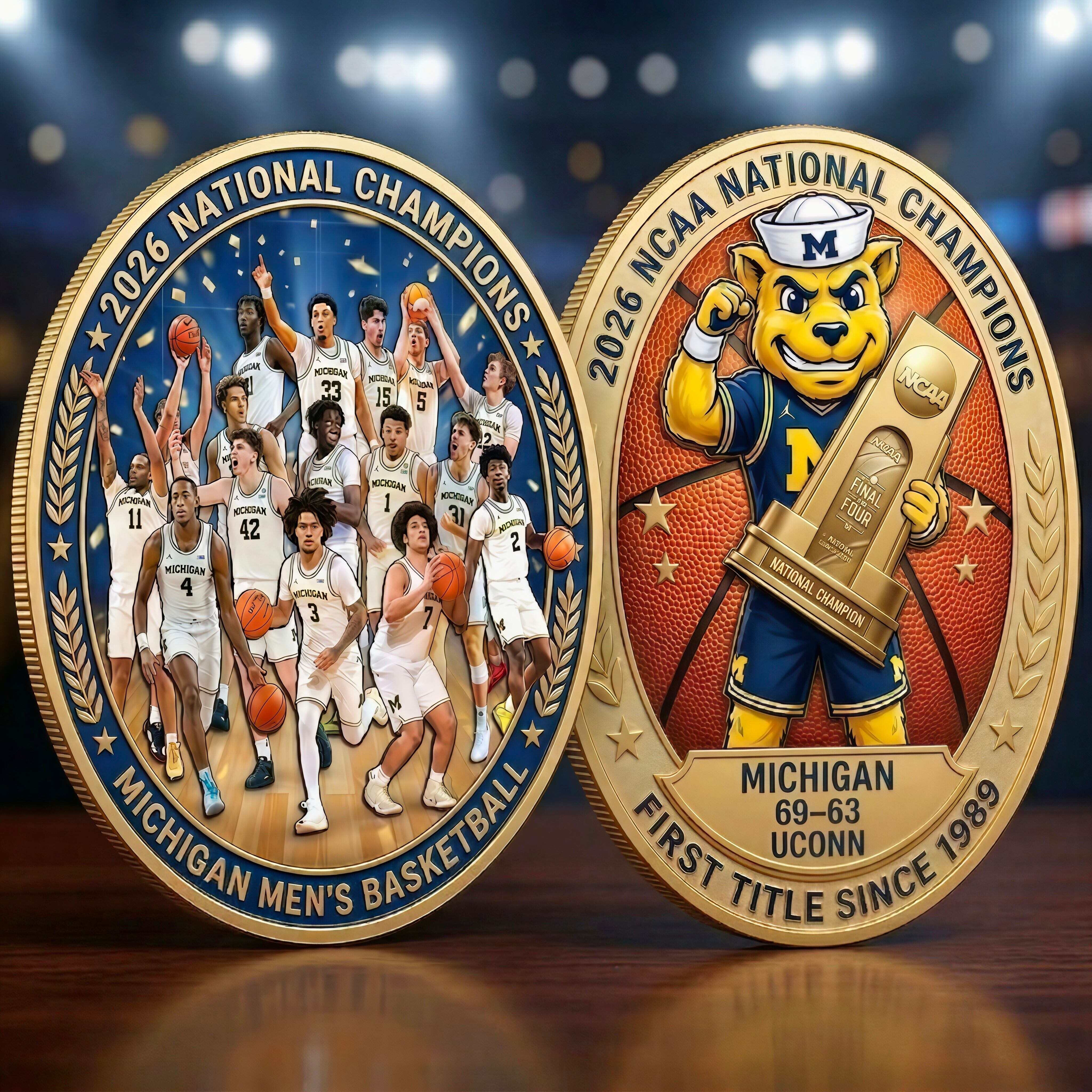 Michigan 2026 NCAA Champions Commemorative Coin🏀