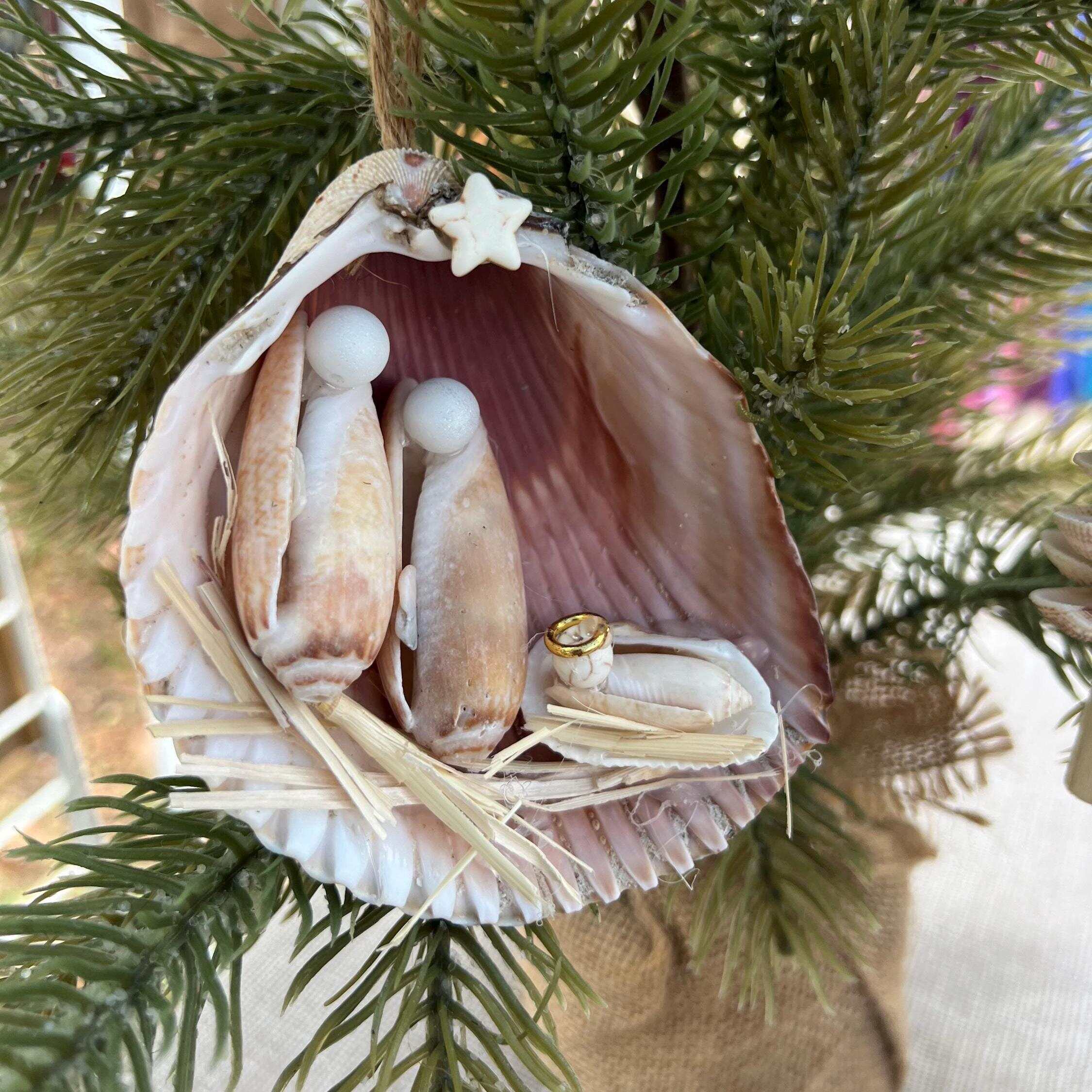 Seashell Nativity Ornament