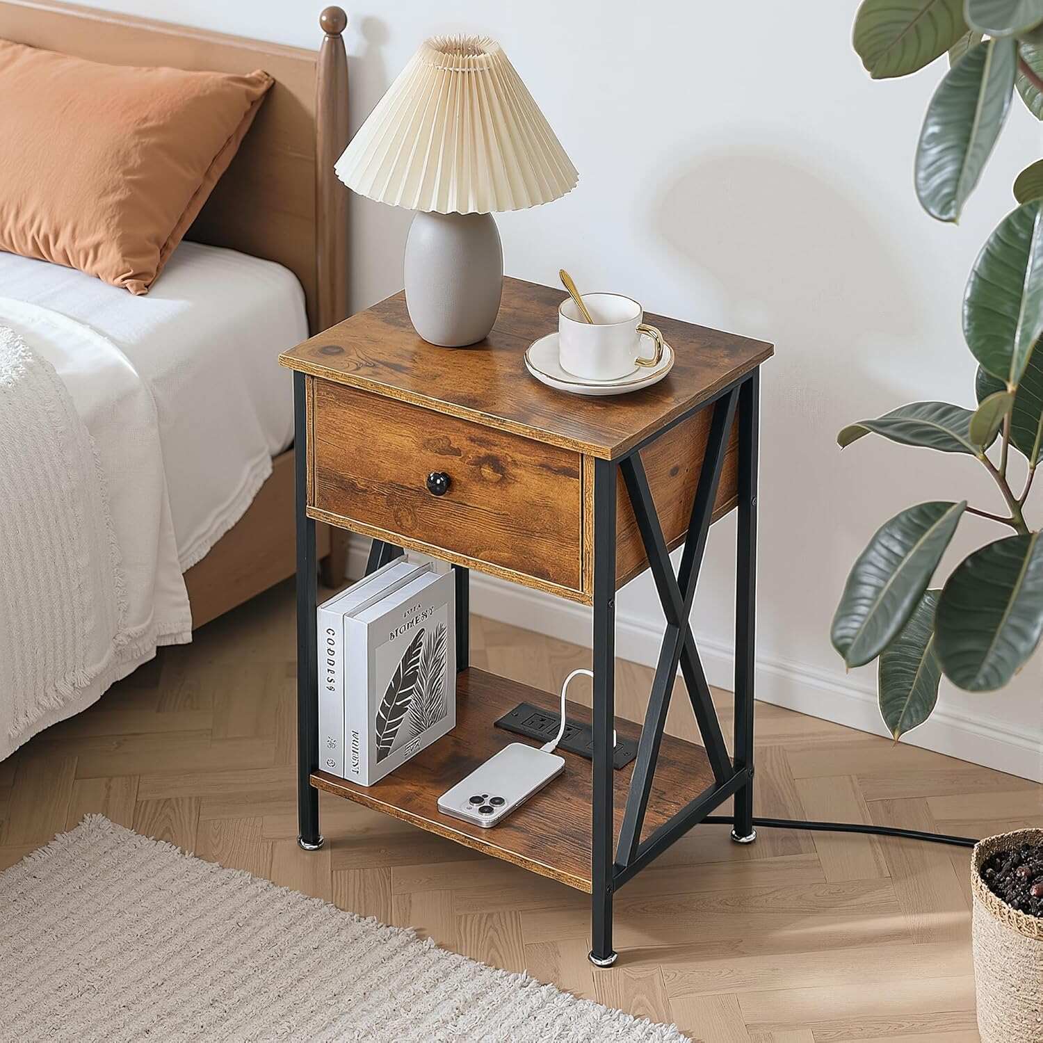 VECELO Nightstand Set of 2