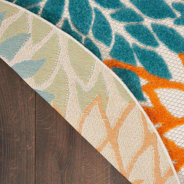 Miraloma Green/Red/Orange Indoor/Outdoor Rug