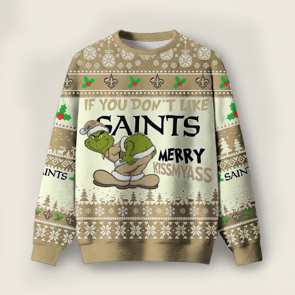 New Orleans Saints | Premium NFL Merry Kissmyass Sweater TD