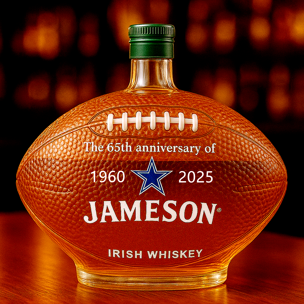 Dallas Cowboys Whiskey Bottle – 65th Anniversary Edition