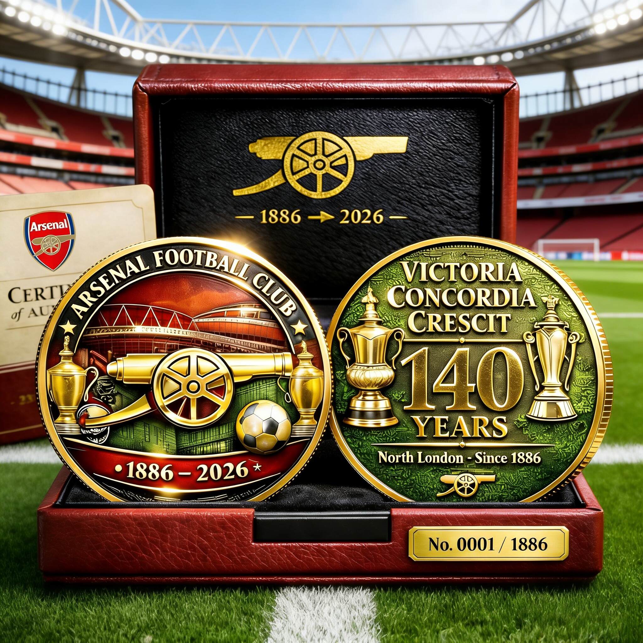 Arsenal 140th Anniversary Commemorative Coin (1886–2026)