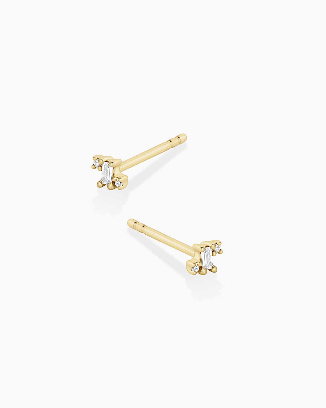 Diamond and White Sapphire Amara Cluster Single Stud