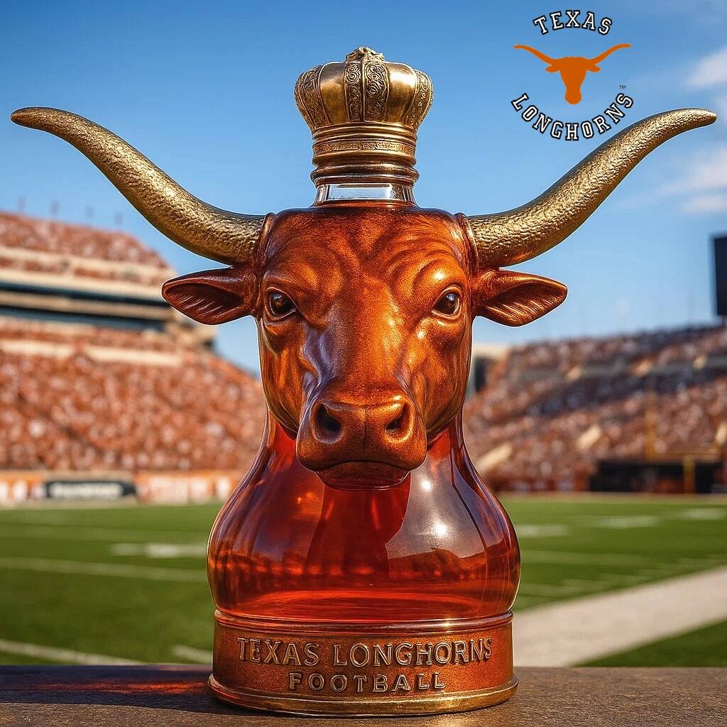 Texas Longhorns football Whisky collector's bottle
