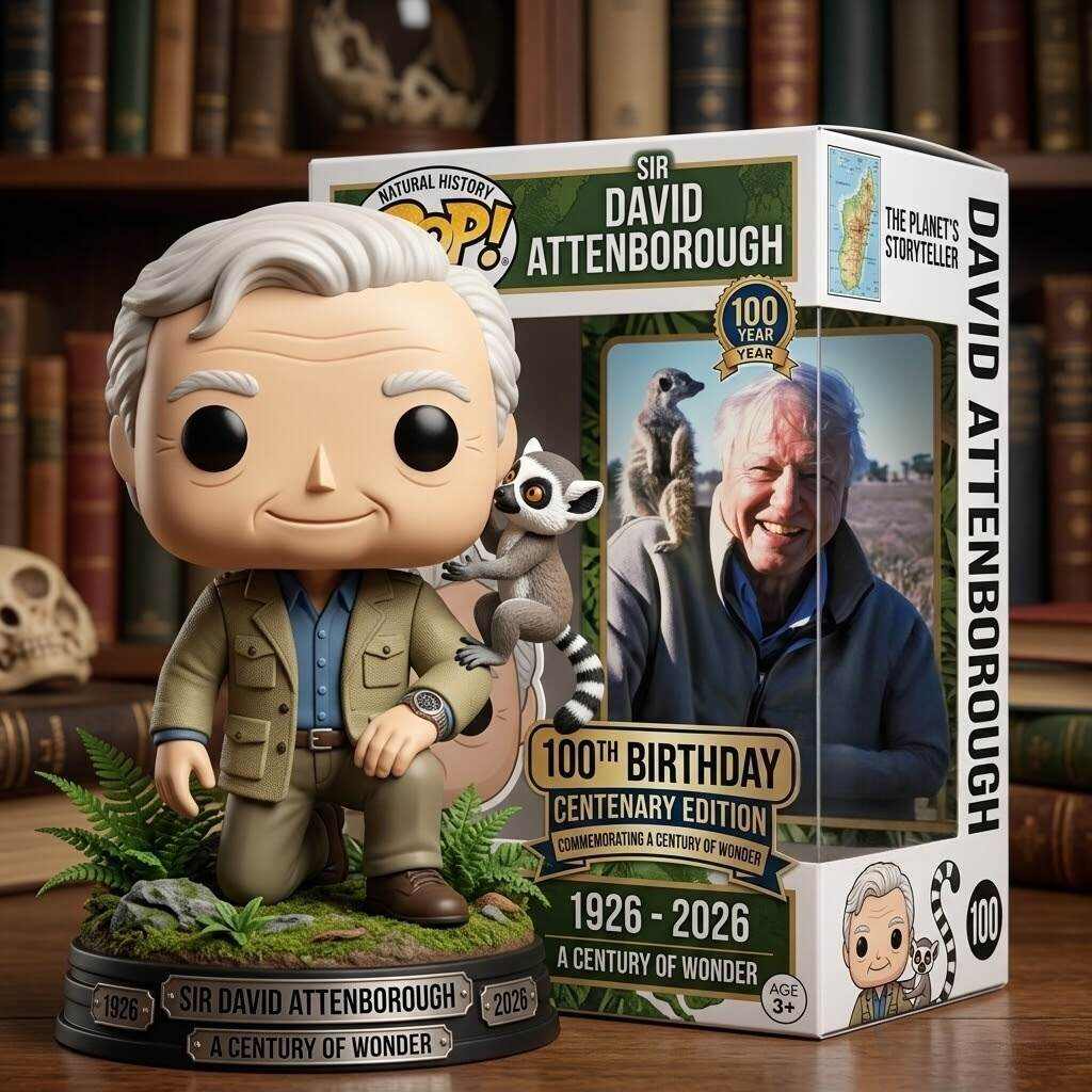 Sir David Attenborough 100th Anniversary Centenary Commemorative POP!