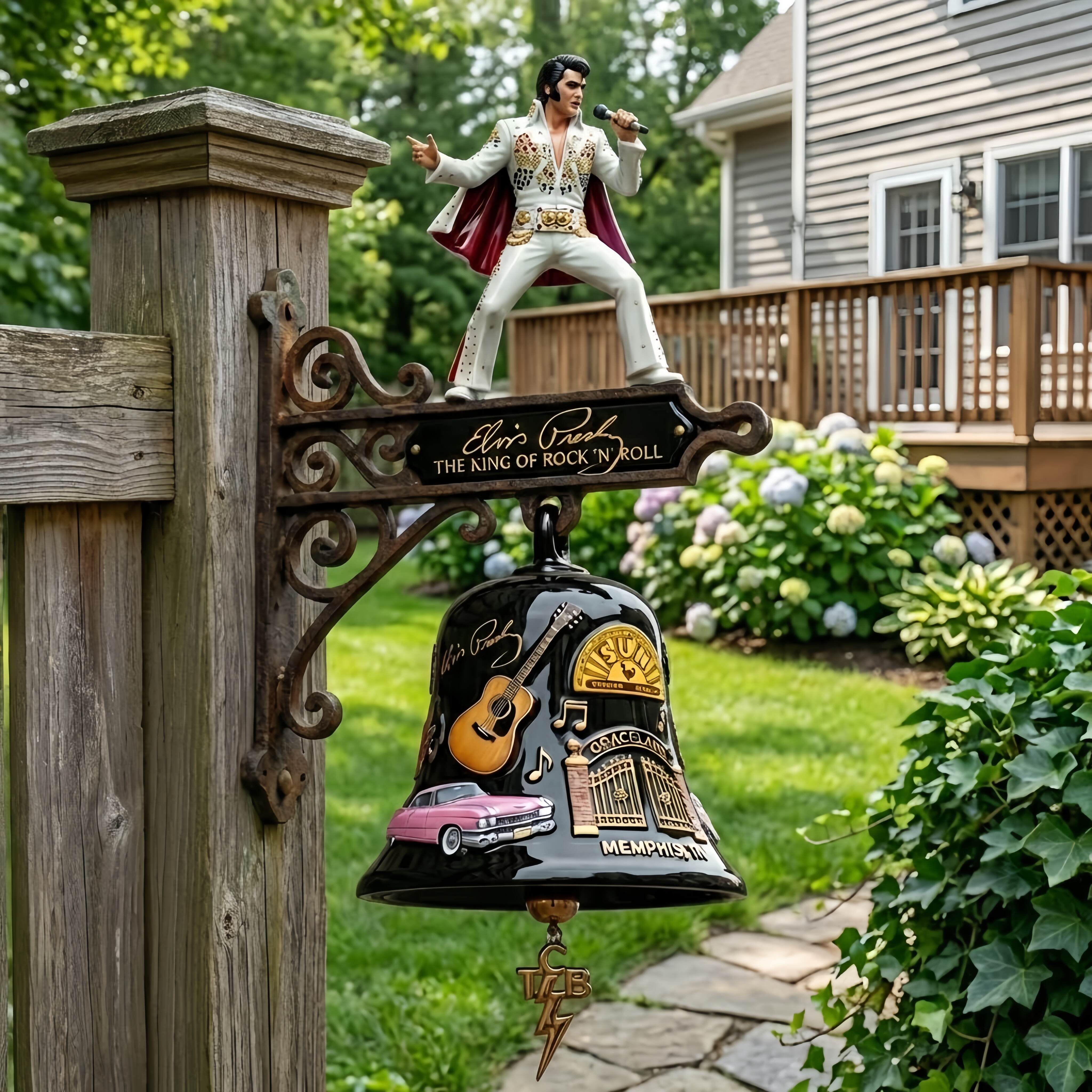 🎸 Elvis Presley – The King of Rock ‘n’ Roll Collector’s Wall Bell